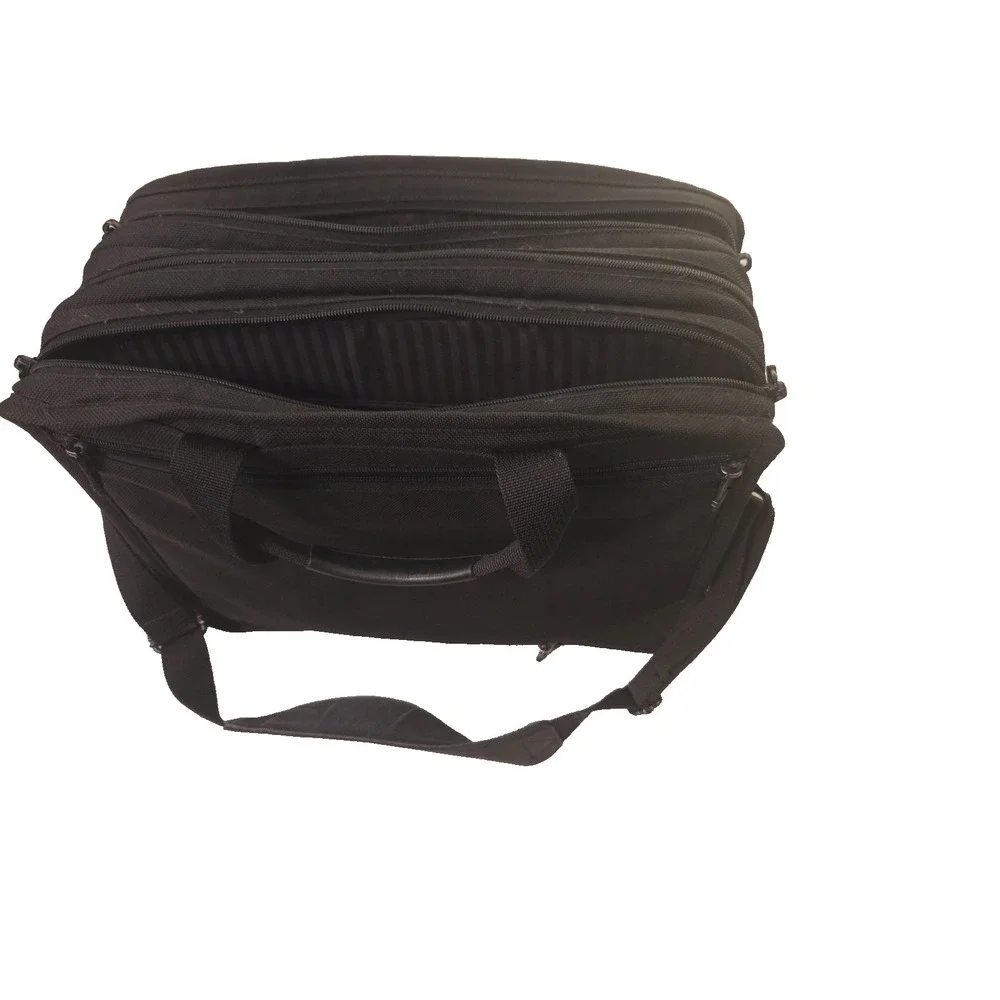 TUMI Alpha Expandable Ballistic Nylon Laptop Briefcase Organizer Black Shoulder